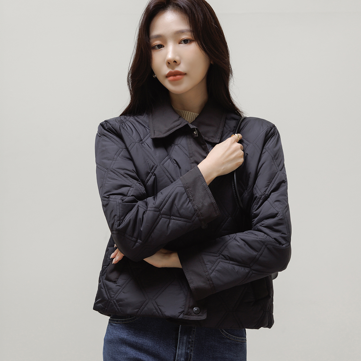 [인기리오더] [키첼] [인기상품]브리드 퀼팅 자켓