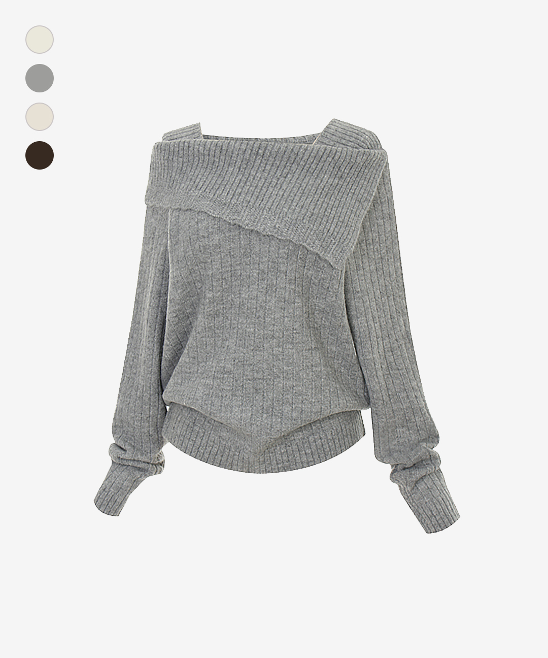 ★신상추가★[페이지플린] 2종 택1_언발카라보트넥울니트_P5CKN1120C