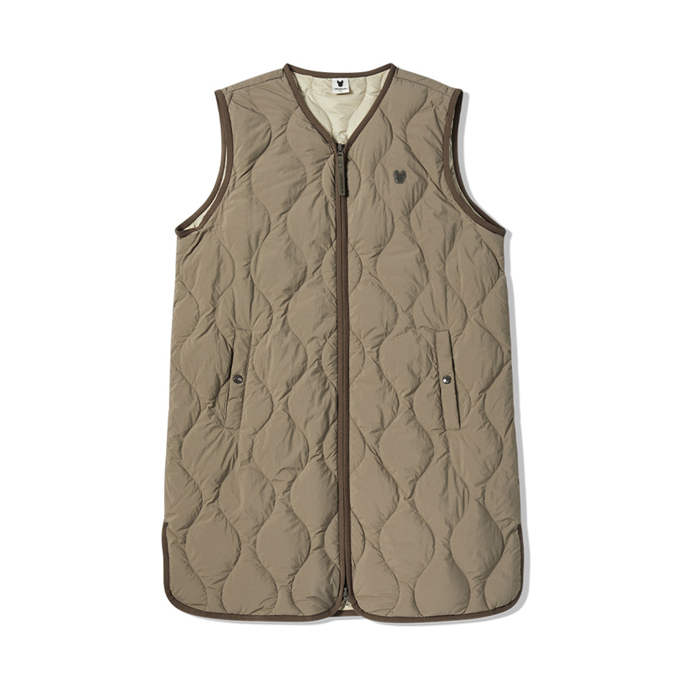 [라이프워크] 여성) Lite 커브드 퀼팅 다운 롱 베스트_LW254DV701