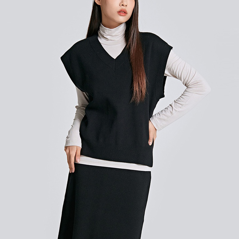 [스파오] [VISCOSE] 브이넥 베스트 (SPKVC49W01-T)