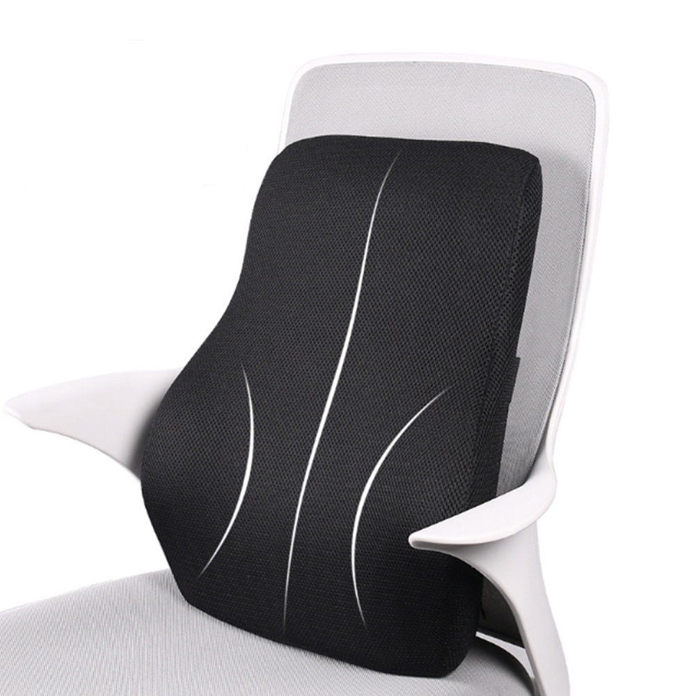 람스네 메모리폼 허리쿠션 의자 등받이 받침대 허리 받침 등쿠션 대형