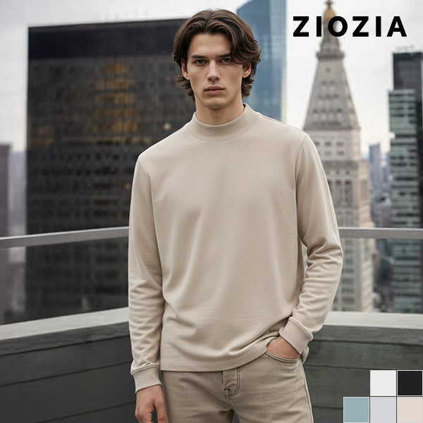 세미 오버핏 모크넥 티셔츠 (ABC4TR1101)