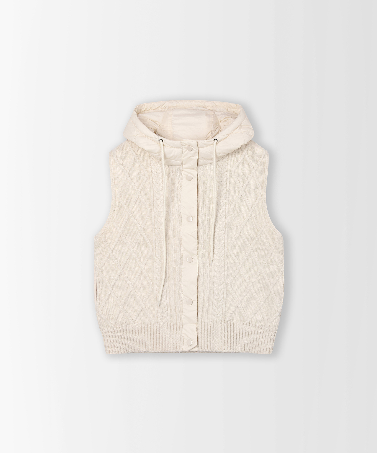 니트 배색 퀄팅 베스트_PC5WV502