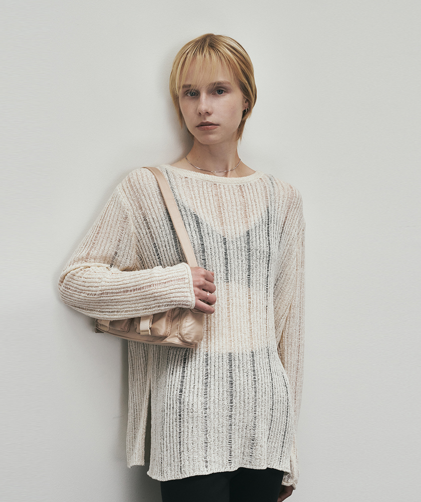 니브 Soft Rope Slit Knit - 2color