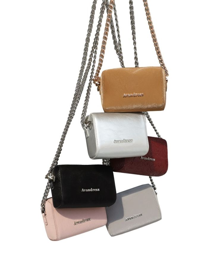 ショルダーバッグ・ポシェット *AVANDRESS* Meryle Chain Mini Bag 7COL AD40AC28 어반드레스 Meryle Chain Mini Bag - 7COL