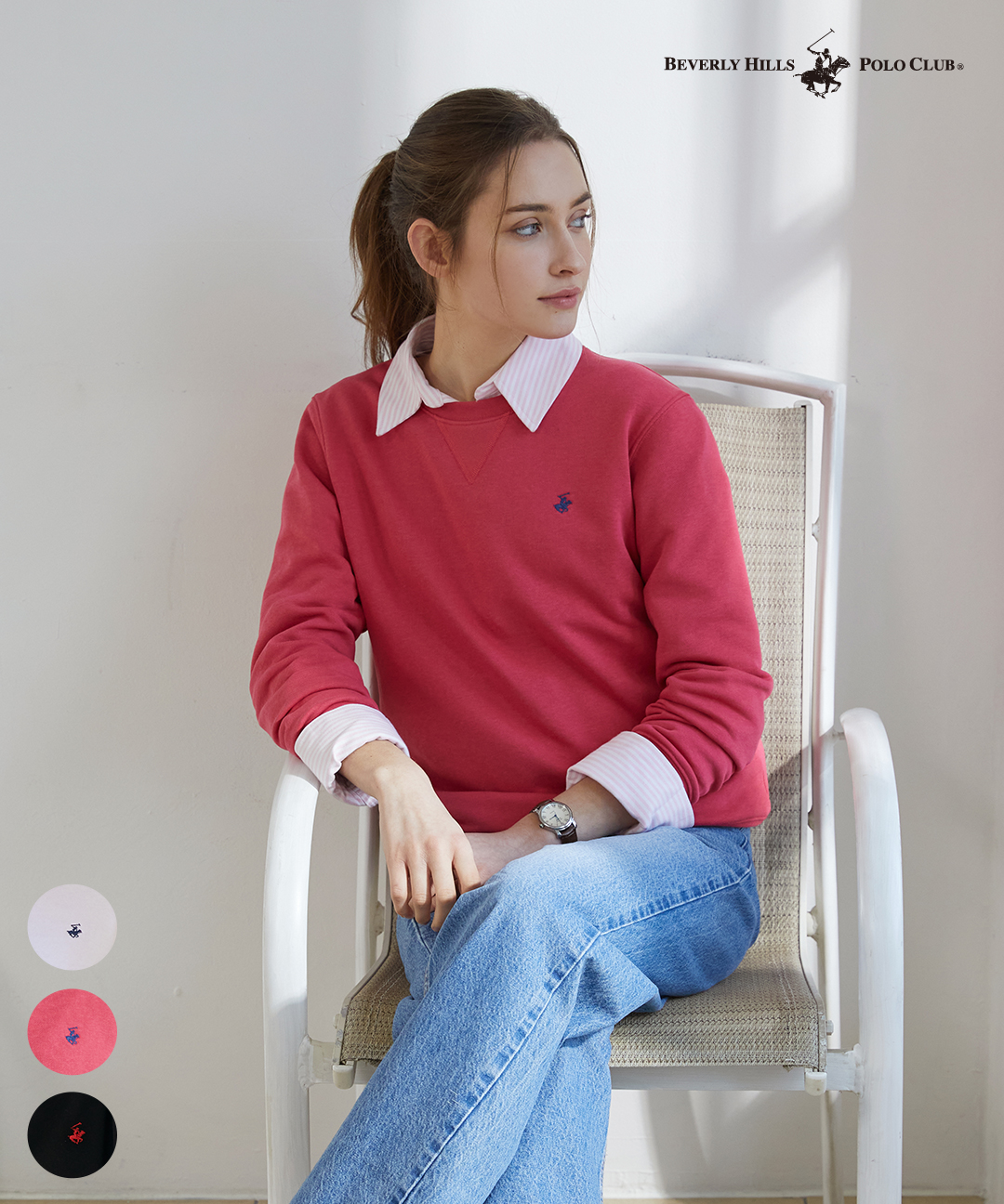 [비버리힐스폴로클럽]여성 스웻셔츠 A240101SHW