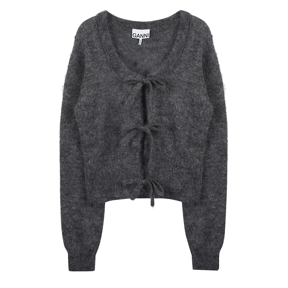 라프리마 가니 라이트 모헤어 타이 스트링 여성 가디건 K2411-921