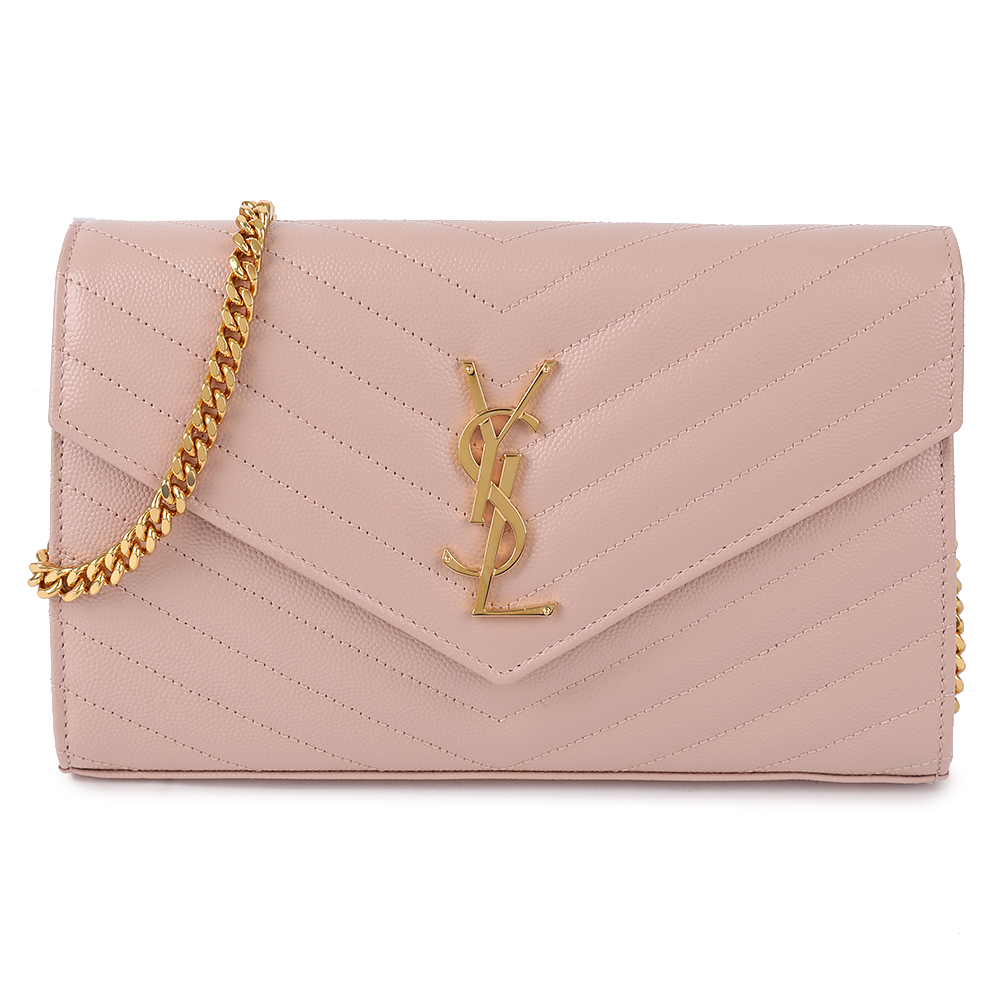 라프리마 생로랑 그랑 드 뿌드르 클래식 체인 지갑 377828-BOW01-6920