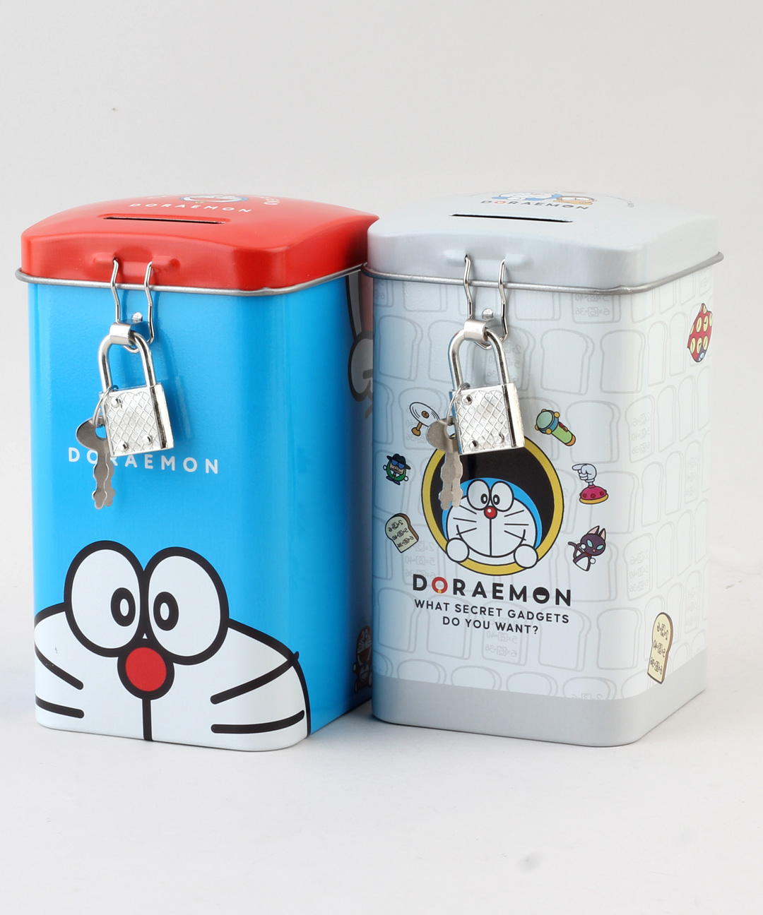 패션 바이 카카오 | 도라에몽 미니 락 코인뱅크/고전문구 캐릭터 자물쇠 저금통