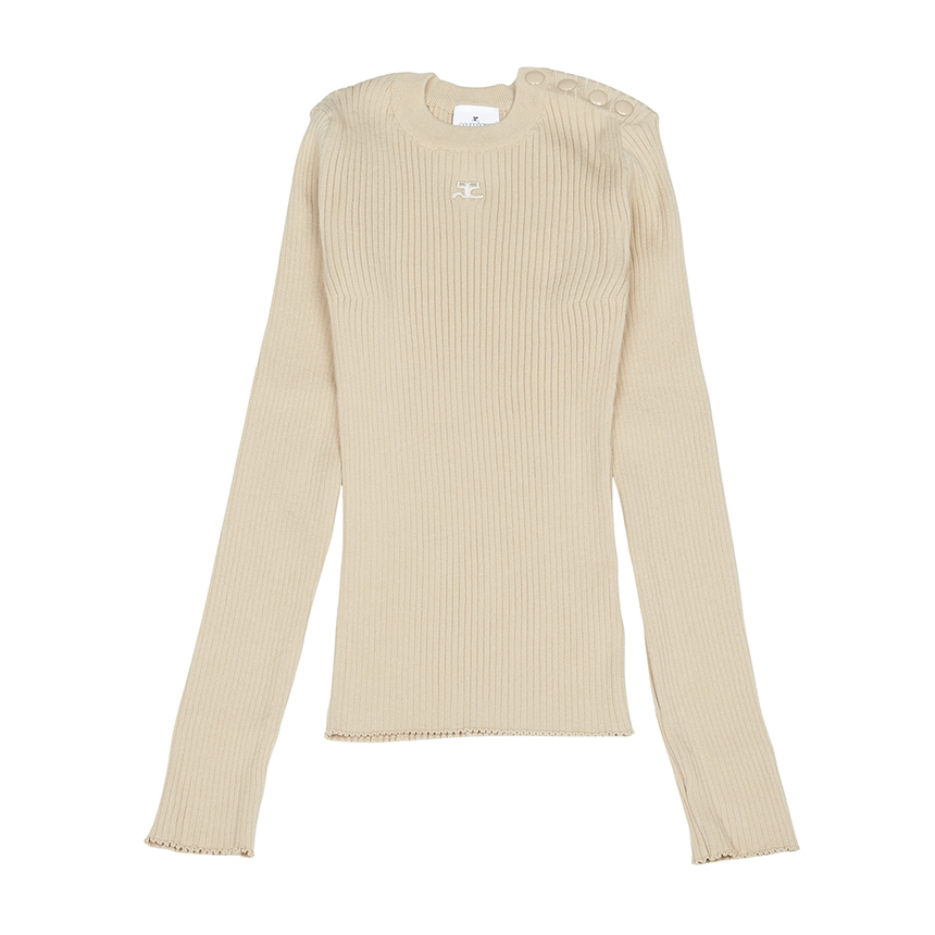 꾸레쥬 여성 니트 VESMPU187FI0001 CAPPUCCINO