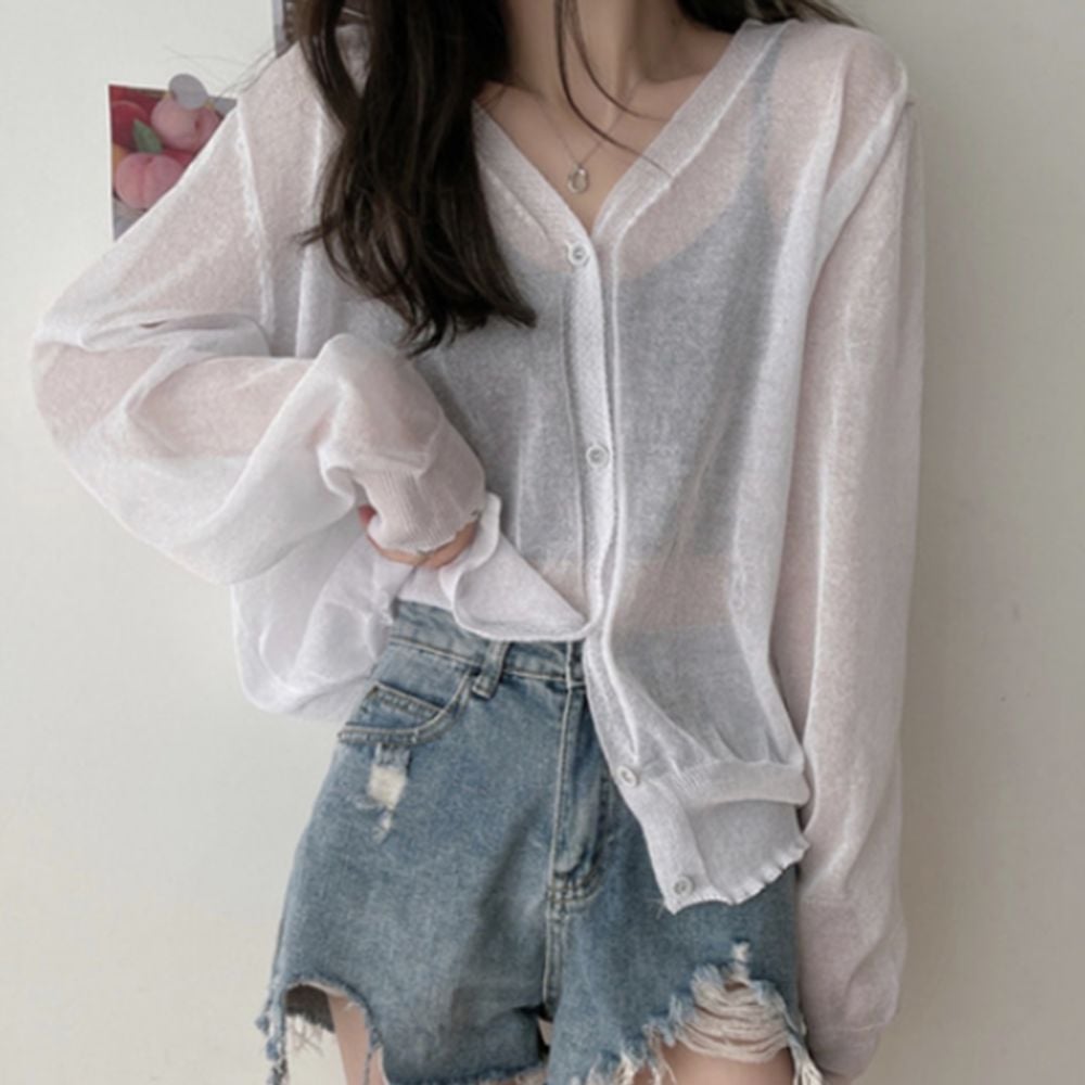 블러쉬데이 크롭티 냉감 루즈핏 씨쓰루 비치는 브 원피스 핫팬츠