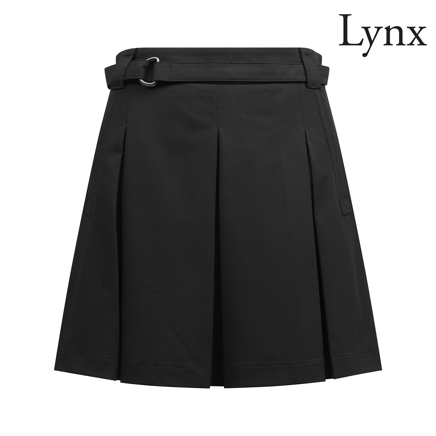 여성 밸티드 턱주름 큐롯 L21D1PC271_BK