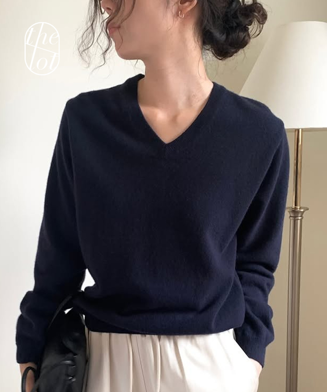 더롯 (일부당일) (재진행) [de ondo] 드온도 파인 울100 브이넥 베이직 니트 스웨터 (6color) 풀오버/긴팔/데일리룩/레이어드