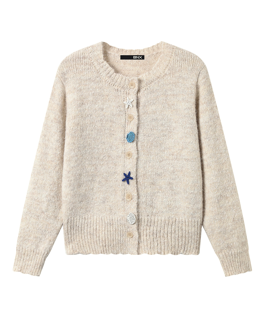 패션 바이 카카오 | 오션믹스 버튼 포인트 니트 가디건 (BX3CD029L0)