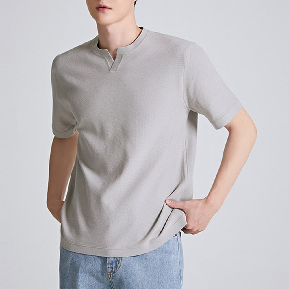 [스파오] [COOLTECH] 헨리넥 반팔니트 (SPKAC37M08-T)