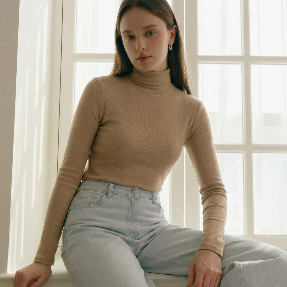 [더레노마] 기모 하이넥 티셔츠-R2F15JTS300