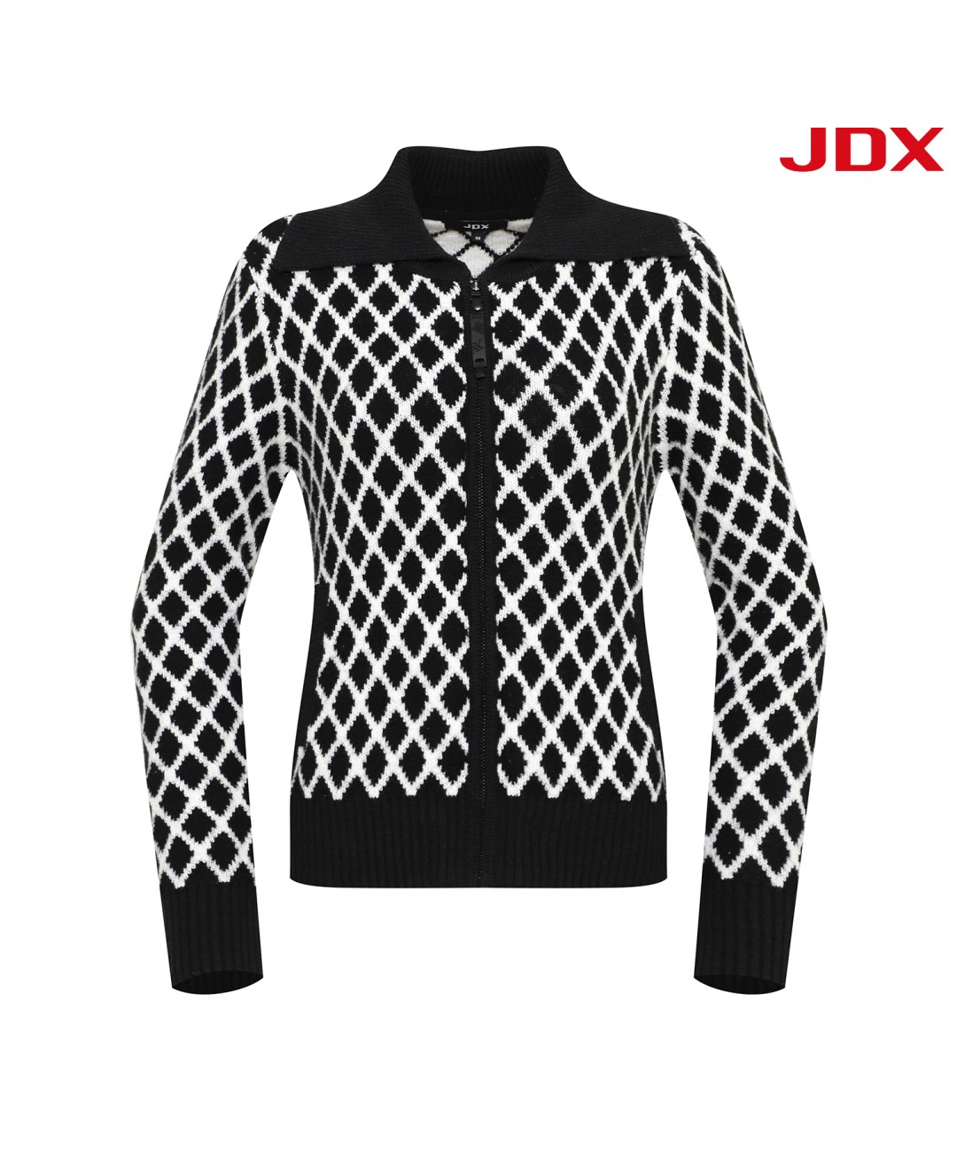 [JDX] 여성 아가일 빅카라 가디건(X2SCU7312BK)