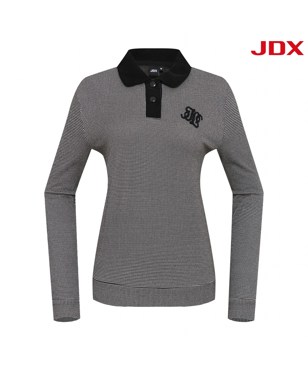 [JDX] 여성 자카드 코듀로이 카라티셔츠(X2TLU8455BK)