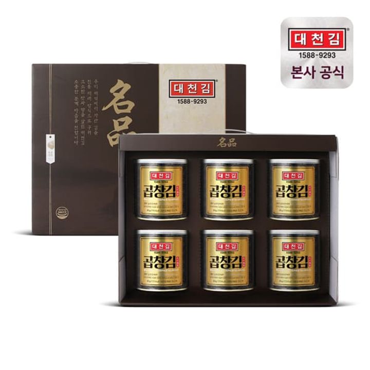 대천김 곱창캔김 선물세트 30g 6캔