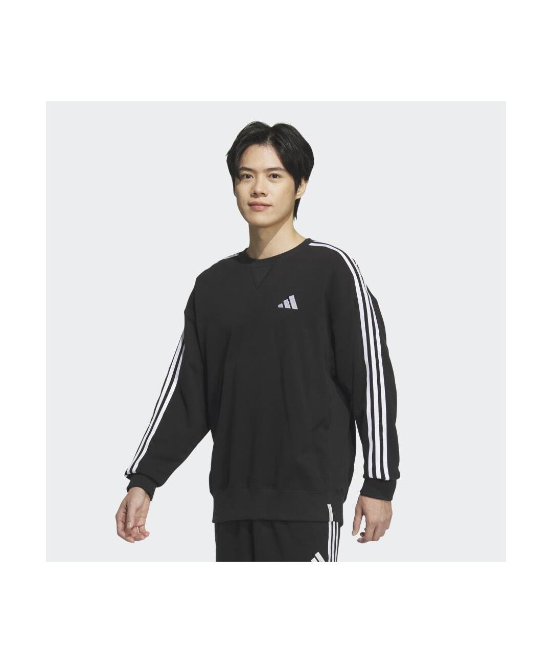 [아디다스] 에센셜+ 루즈 핏 3S 프렌치 테리 스웨트셔츠 JW6929