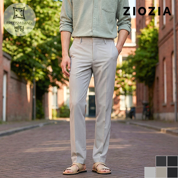 테이퍼드핏 시어서커 냉감 팬츠 (ABE2PP1106)