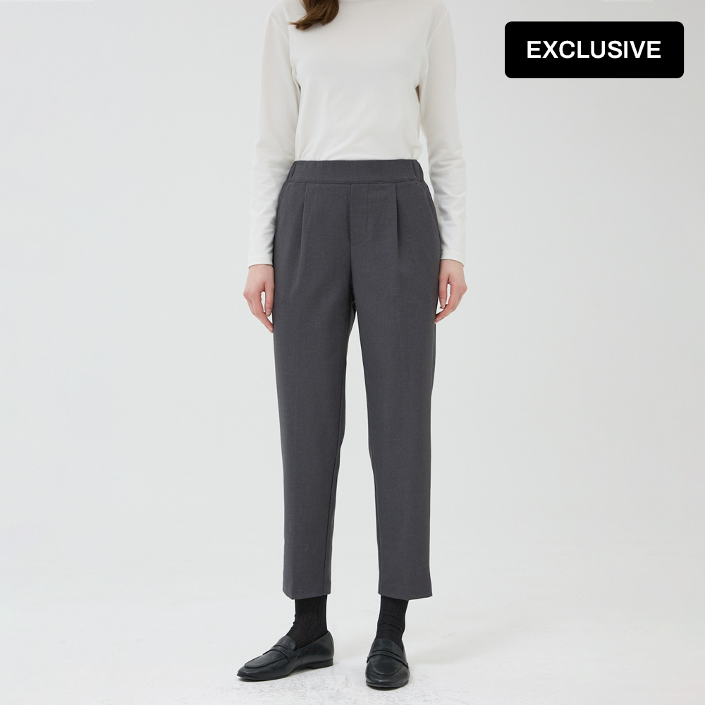 [더레노마] 26신상 울 밴딩 슬랙스 팬츠-O7H4RWSL010