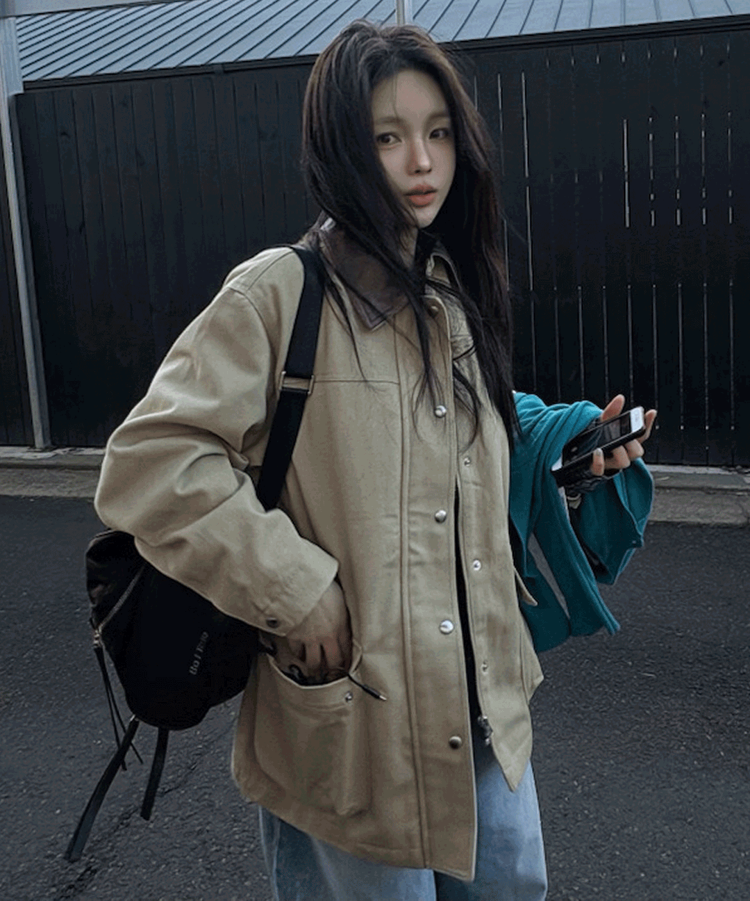 스트링 워크 자켓_MIWJKG32PC