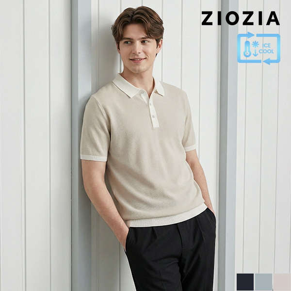 포인트 카라 니트 (ABE2ET1104)