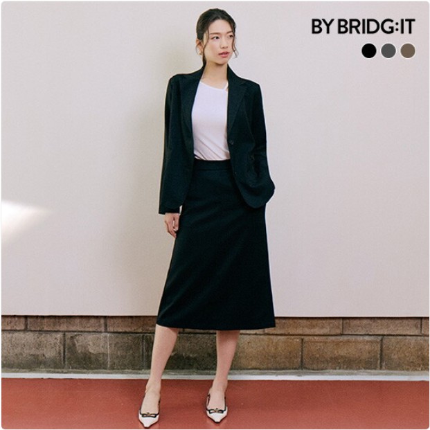 바이브리짓 (링클프리) 수트셋업 3종(자켓+팬츠+스커트)