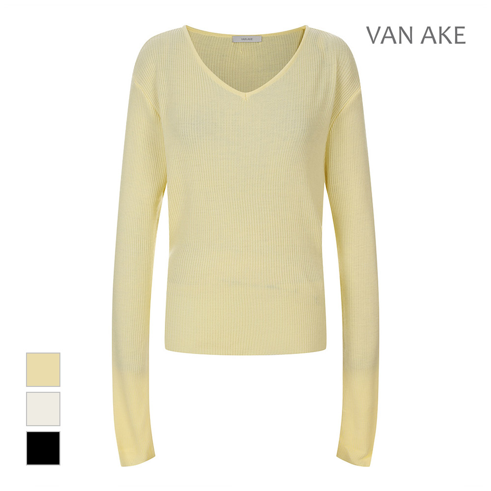 [반에이크] 골지브이넥 니트_VB44KTM301Z