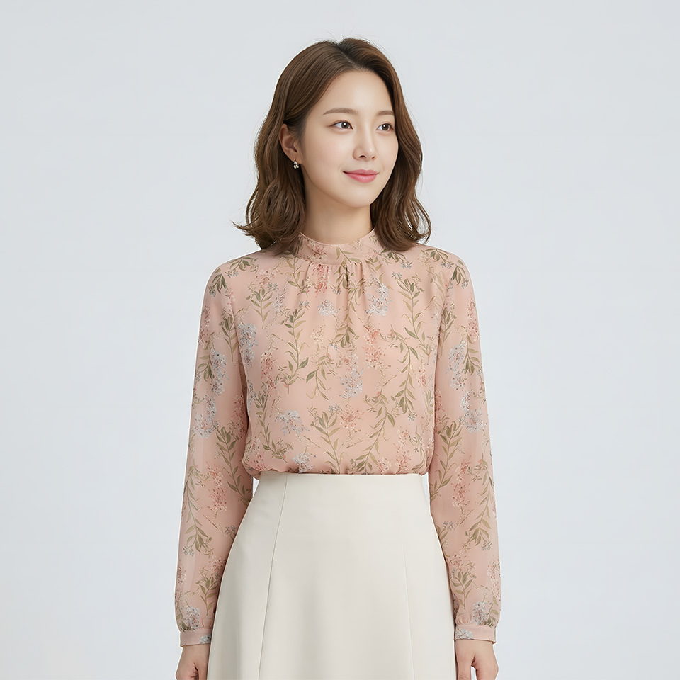 [조이너스]플라워 루즈 블라우스-JS23BB2002335B