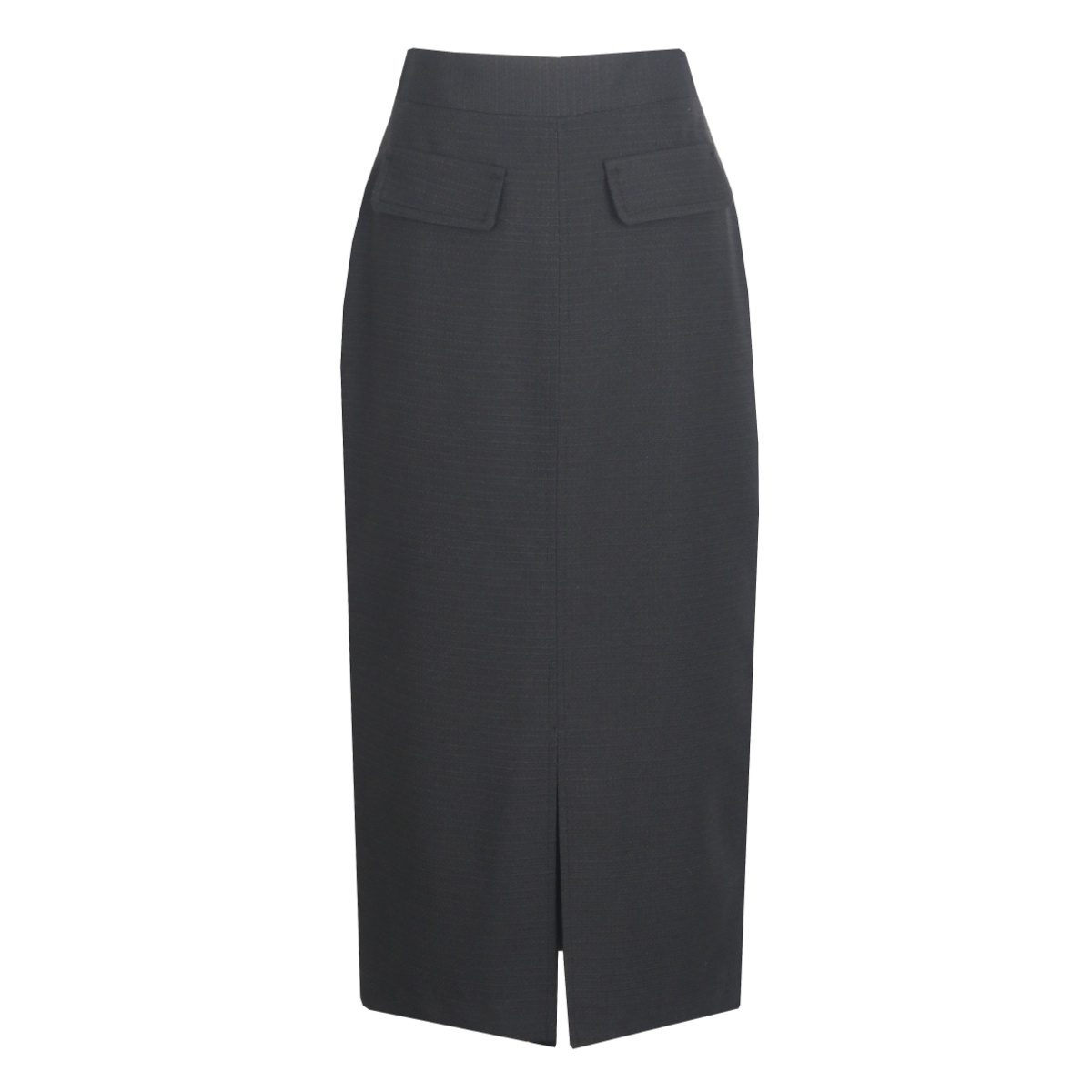 여성 웨이브 봄가을 정장 포켓 미디 스커트