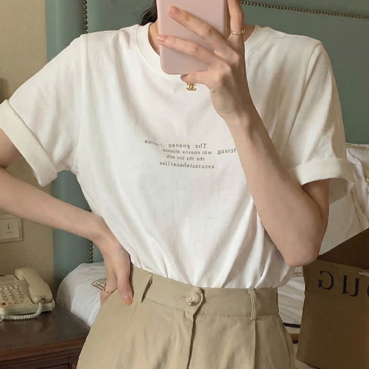 [~88까지]벌딘 심플 베이직 레러팅 데일리 반팔 티셔츠