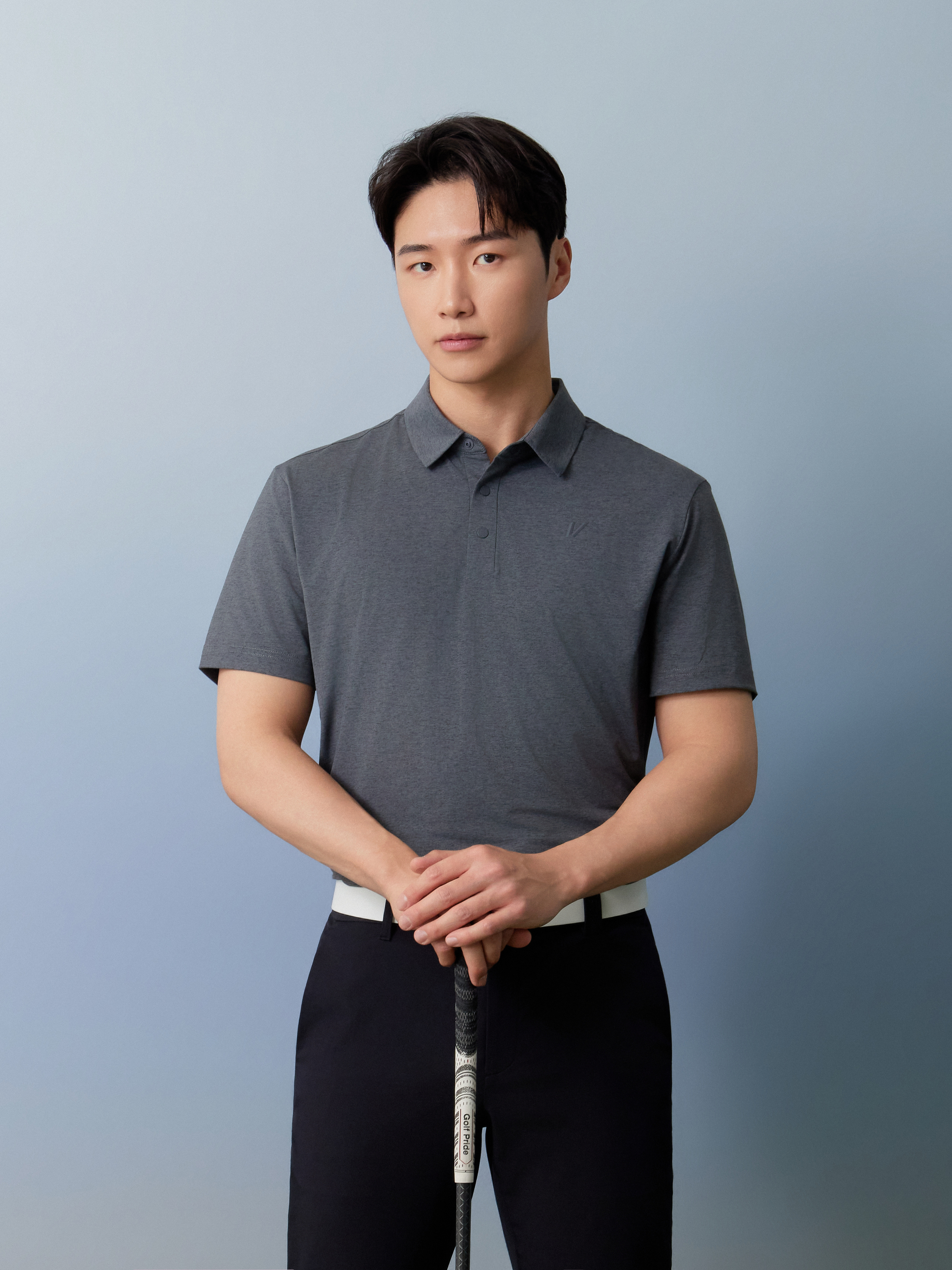 남성 멜란지 냉감 제에리 반팔 티셔츠(ON) VOTSP475_MG