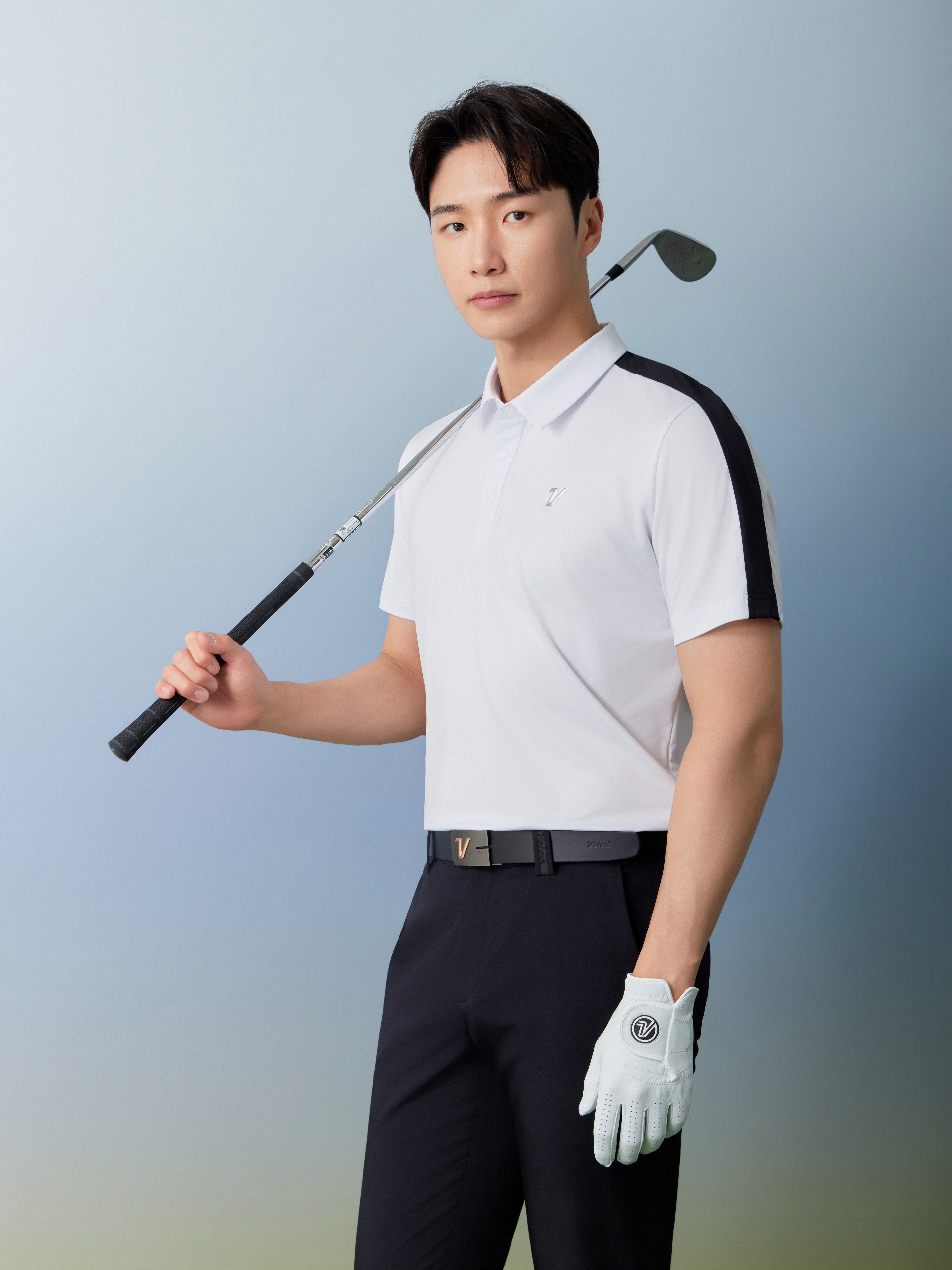 남성 언발란스 컬러블럭 반팔 티셔츠(ON) VOTSP473_OW