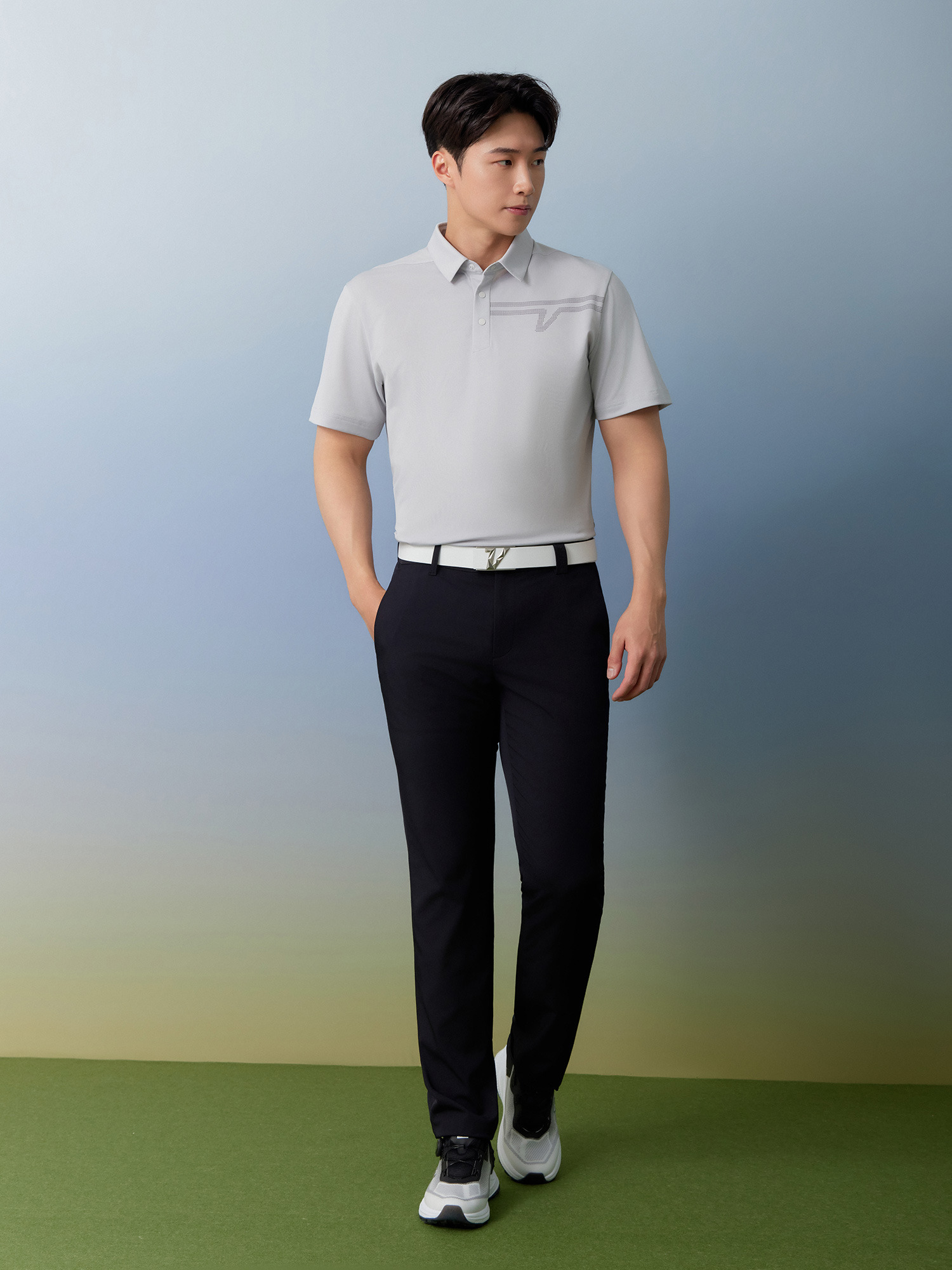 남성 남성 에센셜 일자 팬츠(ON) VOPTQ461_BK