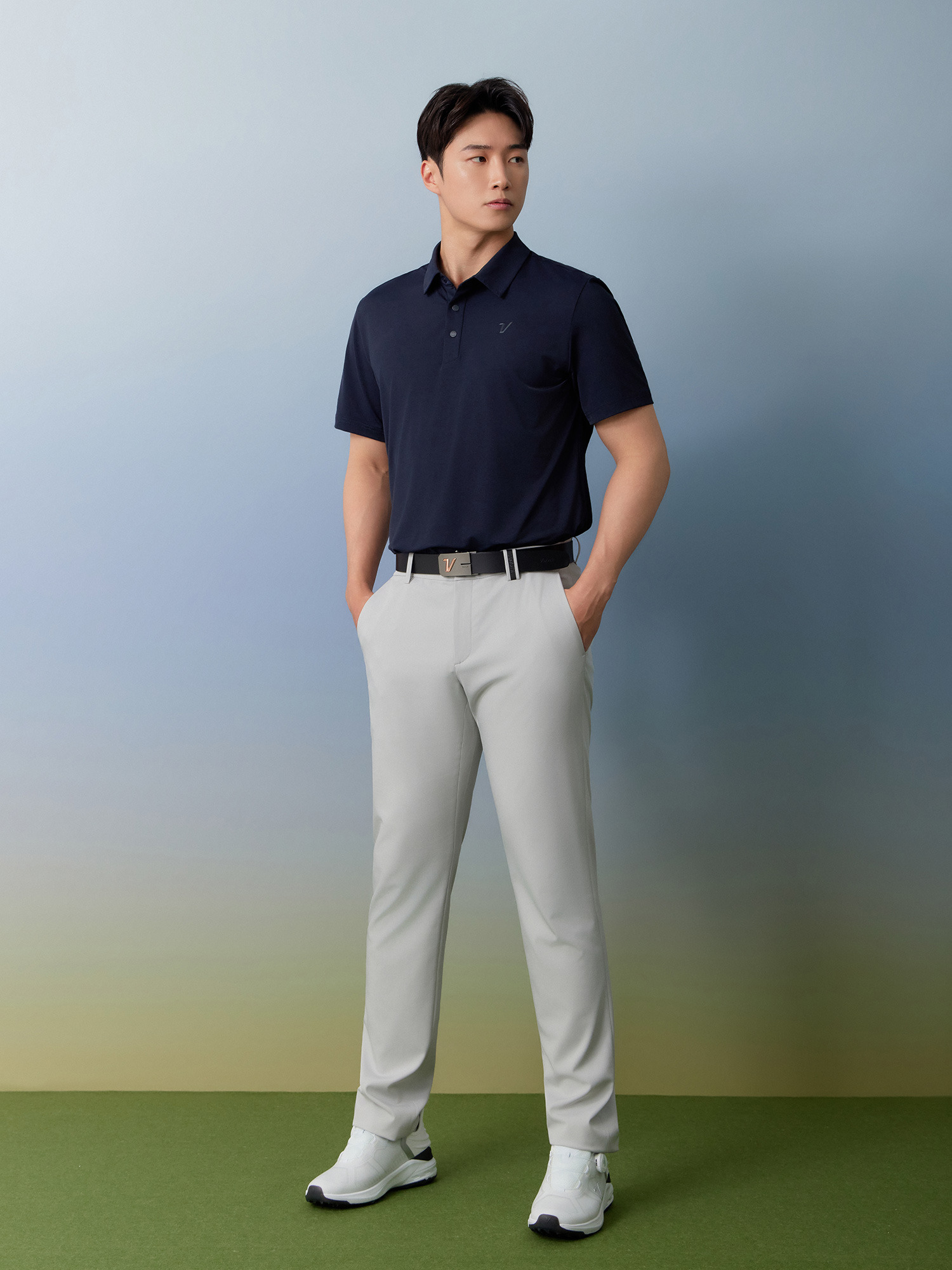 남성 남성 에센셜 일자 팬츠(ON) VOPTQ461_LG