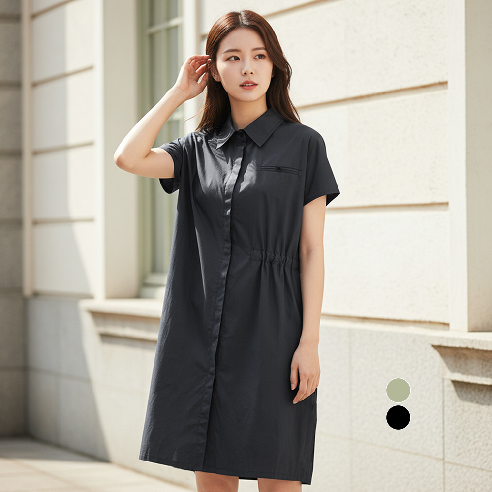 ATMARK (77까지)하프스트랩셔츠원피스_AA43OP042G