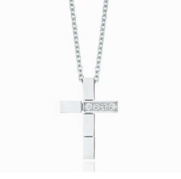 [로이드] L-CARAT 스퀘어라이트 크로스 롱목걸이 LLNS23204S