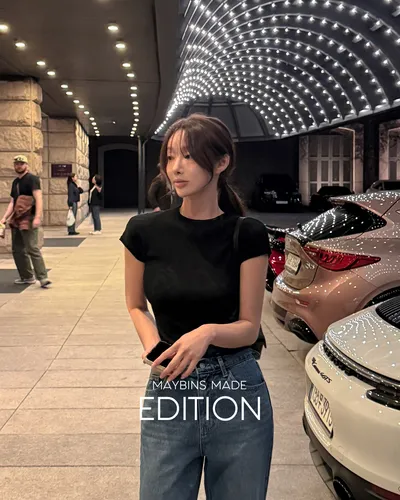 MAYBINS メイビンス ケル モックネック キャップスリーブ ニット 画像 9