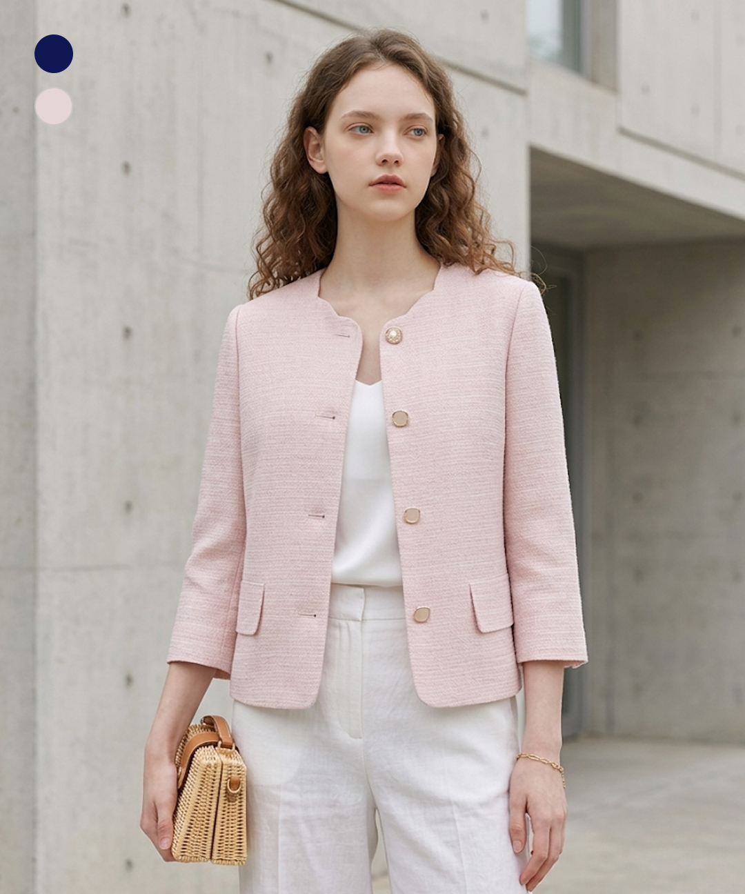 스캘럽 노카라 7부 자켓 (BIJAD2119)