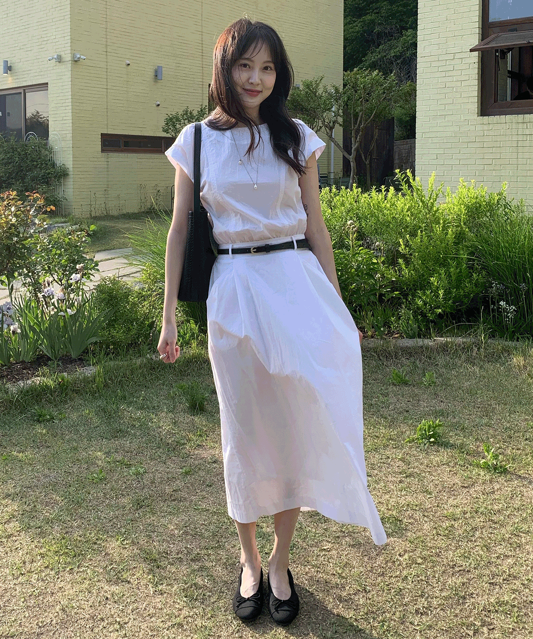MIXXO ミッソ モダン ベルト付きワンピース MIWOWG501B/MIWOWG91QB
