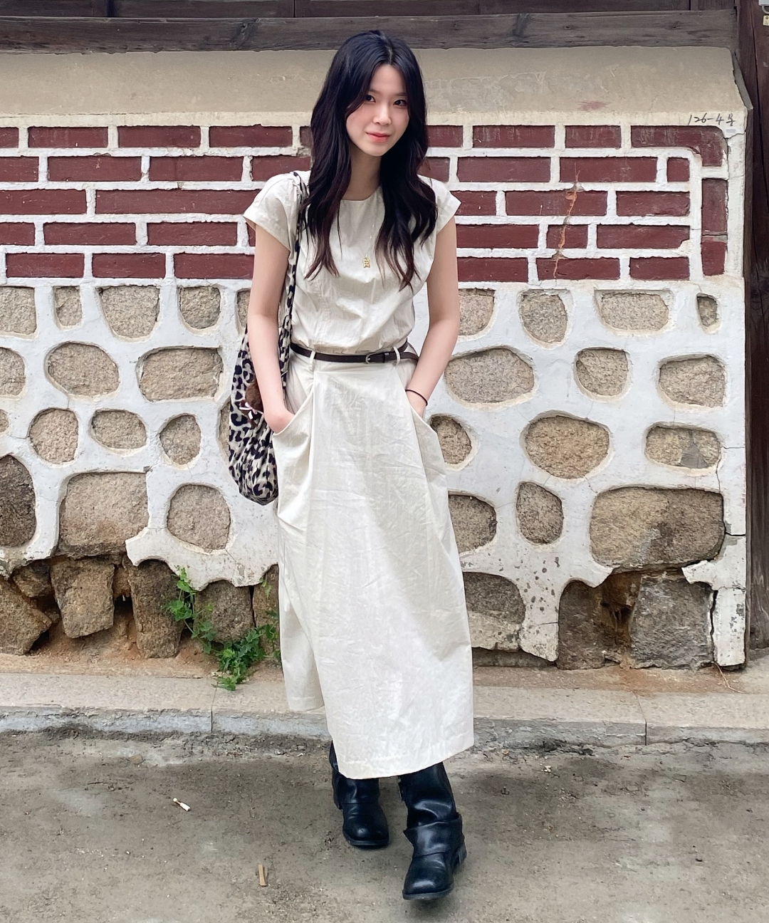MIXXO ミッソ モダン ベルト付きワンピース MIWOWG501B/MIWOWG91QB 画像 4