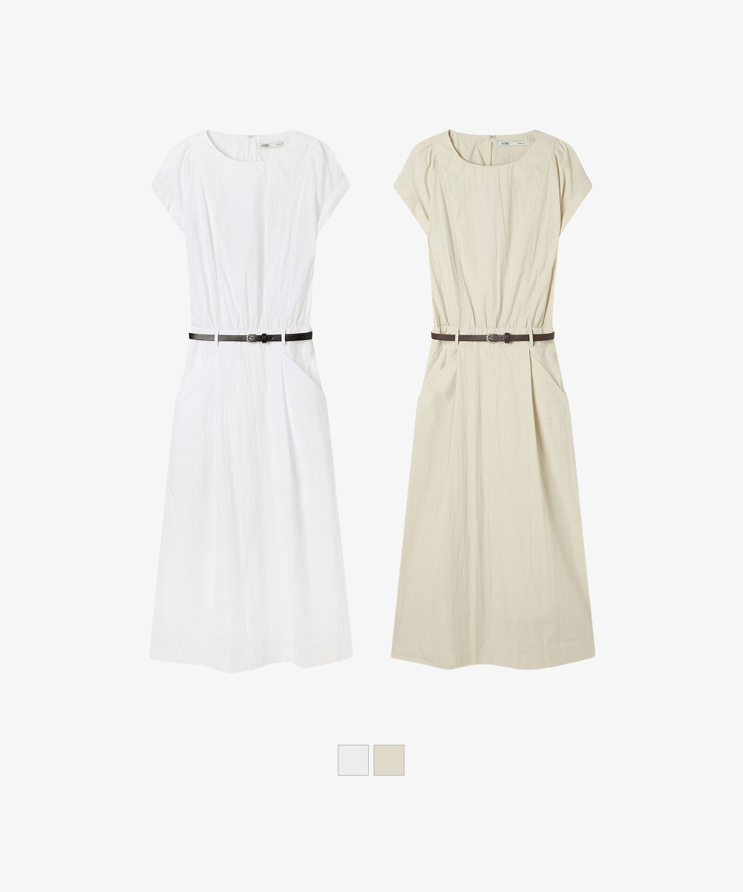 MIXXO ミッソ モダン ベルト付きワンピース MIWOWG501B/MIWOWG91QB 画像 6