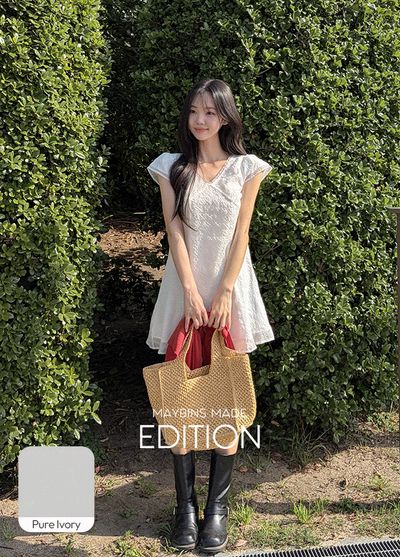 MAYBINS メイビンス ラミ シフォン ミニワンピース 新色追加 画像 1