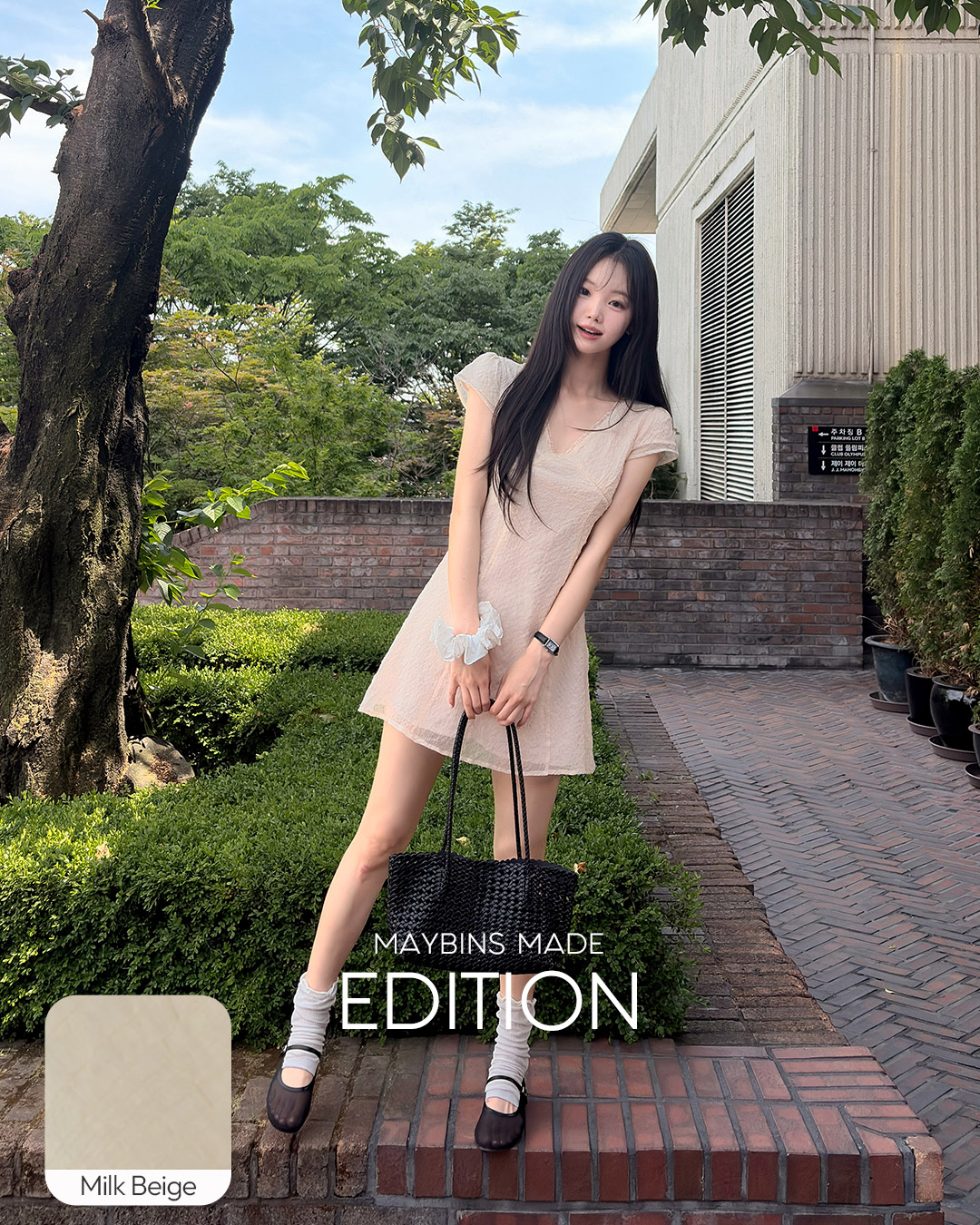 MAYBINS メイビンス ラミ シフォン ミニワンピース 新色追加 画像 8