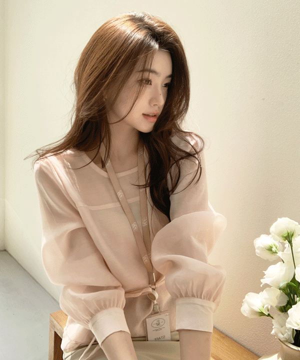 [💗전상품세일💗] [💍원조/카피주의][7천장돌파][허리끈set] [P.B MADE] 아넬리 레이어드 쉬폰 블라우스 (긴팔/반팔) - 4color
