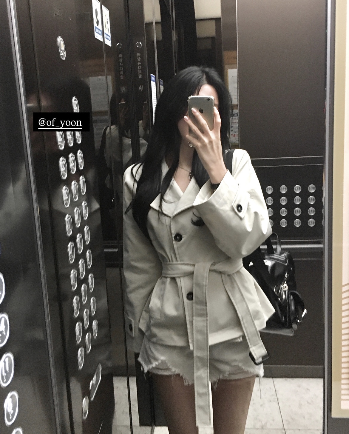 오프윤 [ 단독판매🕊🪡 2size ] 카일 하프 숏트렌치 하이넥 로우 벨트 트렌치자켓 one color 2size